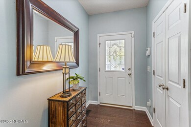 Foyer with large walk in coat closet