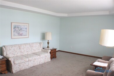 Living Room Has Coved Ceilings And New Plush Carpe