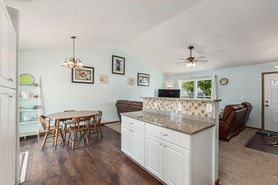 Kitchen to Dining & Liv Rm