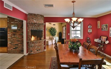 Large & Bright Dining Room with Fireplace