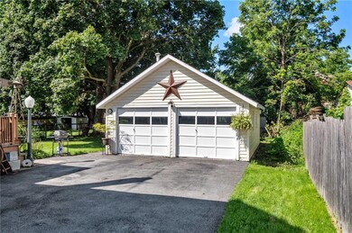 A TWO CAR GARAGE- GREAT FOR STORAGE TOO!