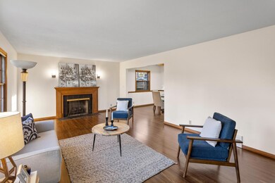 Main level- living room with gas fireplace
