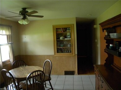 Built in cabinet in dining room