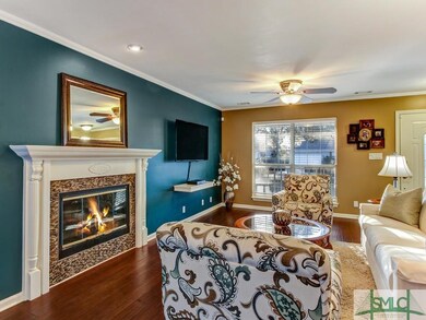 Wood burning fireplace for those rare cold days or