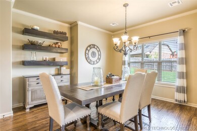 Hand scrapped hardwoods, spacious dining area, flo