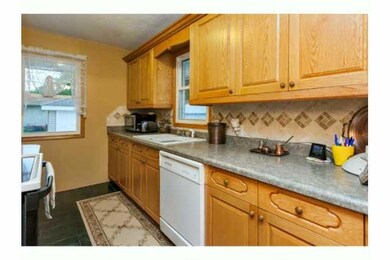 Kitchen. Custom built cabinets, gorgeous tile back