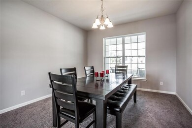 Separate formal dining room with plenty of space for your largest table and accompanying furniture.