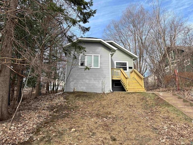 Exterior space with stairs