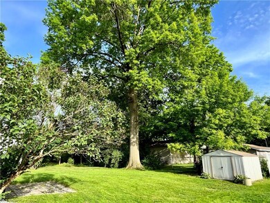 Back yard w/ shed