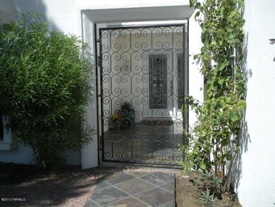 Front Slate Entry & Ironwork Gate