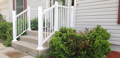 Front Steps New Railing