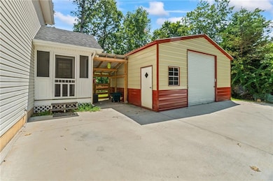 Workshop/Garage is connected to home.
