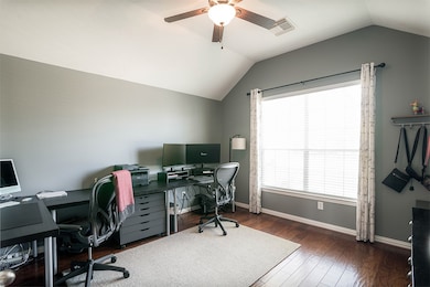 Just as you enter the foyer the home office is on