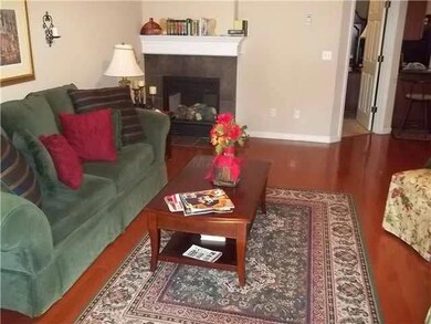 Large great room w/cozy fireplace.