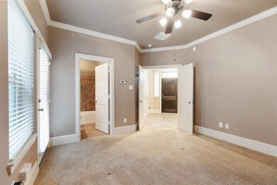 The first floor secondary bedroom with double door
