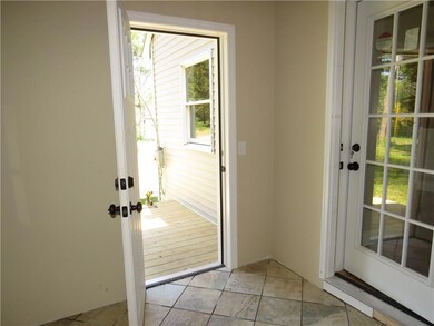 New tiled mud room