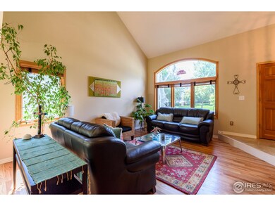 spacious living room overlooking park