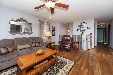 Living room with hardwood floors