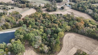 Aerial view of sparsely populated area