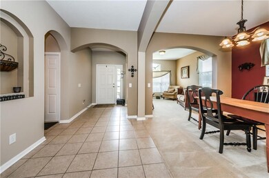 Grand arches throughout the downstairs.
