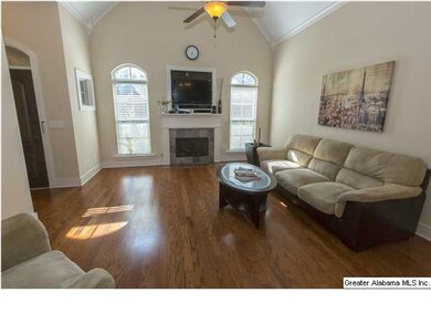 Gorgeous Living Room with vaulted ceiling, and til