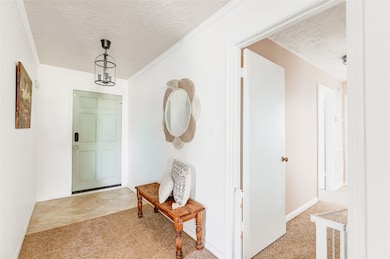 Entry in the home; updated lighting & paint.