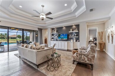 Massive Great Room with custom built-in, designer 