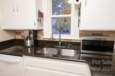 Kitchen has Granite Counters and Double Sink