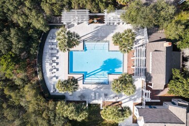 Bridges pool drone shot