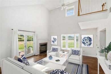 Virtually Staged Living room.