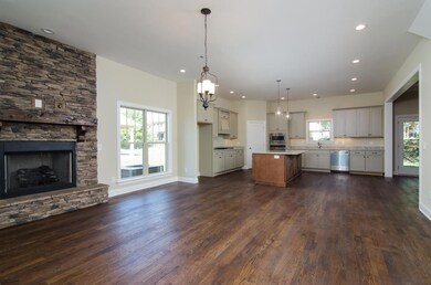View of the Hearth Room/Breakfast area and this huge kitchen. 