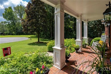 front porch overlooking woods