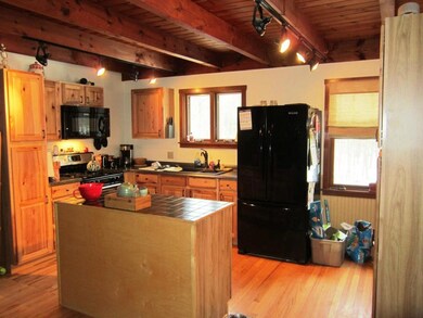Updated kitchen and hickory cabinets