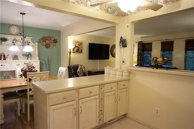 Open floor plan into the dining/living areas!