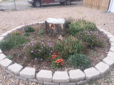 Flower garden in front yard