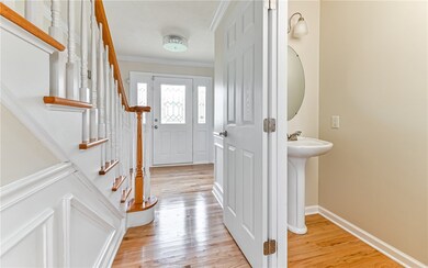HALF BATH UPDATED  w/ paint, new faucet, new light, new satin nickel accessories