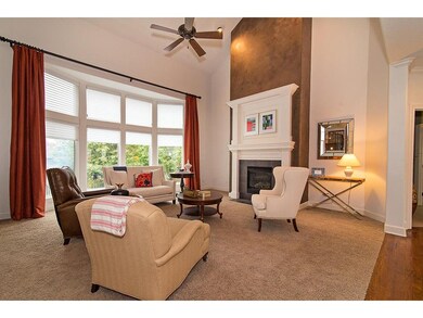 Enjoy a large bay window overlooking the backyard.