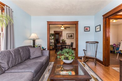 Living room with access to dining room & art room