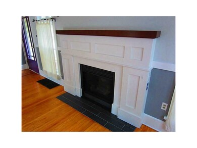 Fireplace.