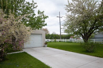 Garage and side yard