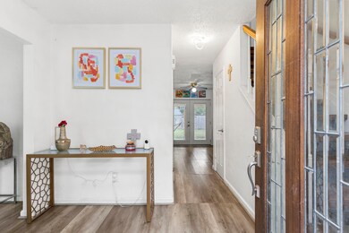 Step through the stunning custom door and be welco