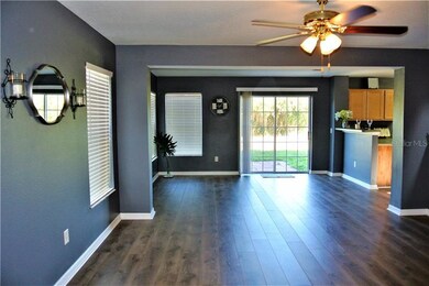 Living room to Dining room view.