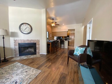 Fireplace in living room