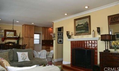 View of the living room, kitchen and dining area