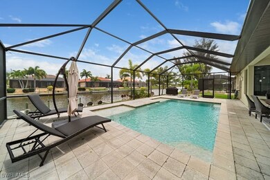 View of pool with a water view, a patio, and a lan