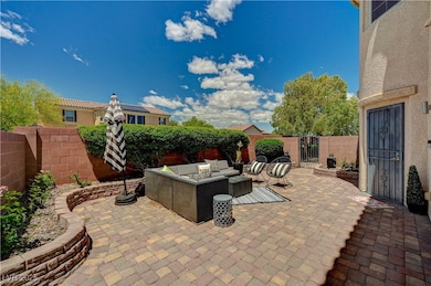 View of patio / terrace with a fenced backyard, ou