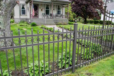 Beautiful wrought iron fence.