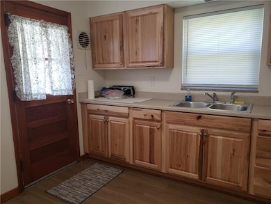 Updated kitchen with new cabinets and counter tops