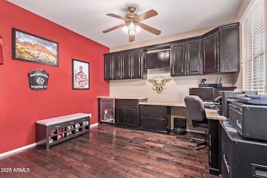 FRONT ROOM WITH CUSTOM CABINETRY!
