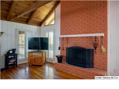 Wood burning fireplace in Great Room